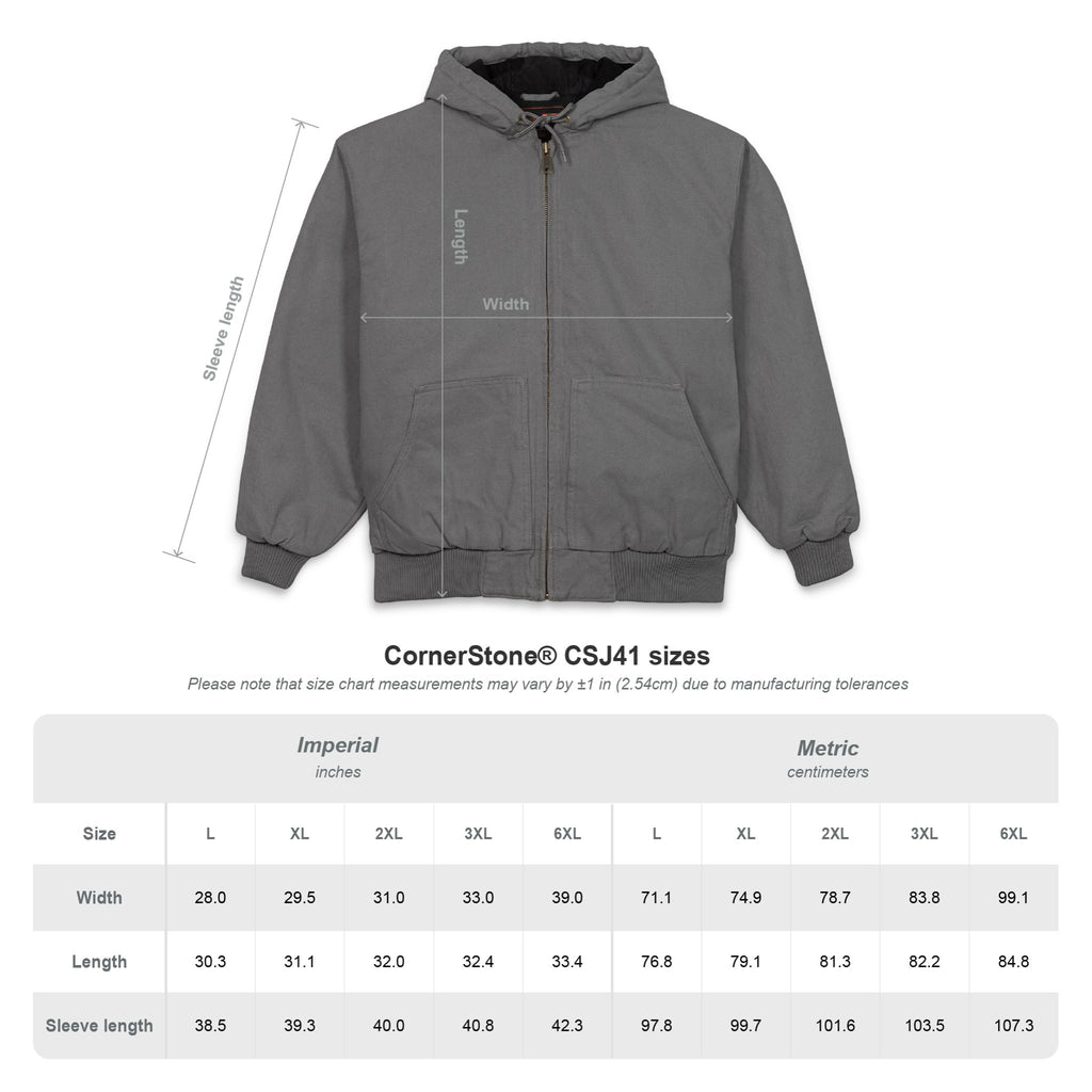AERO CELL  Men's Duck Cloth Hooded Work Jacket (Embroidery)