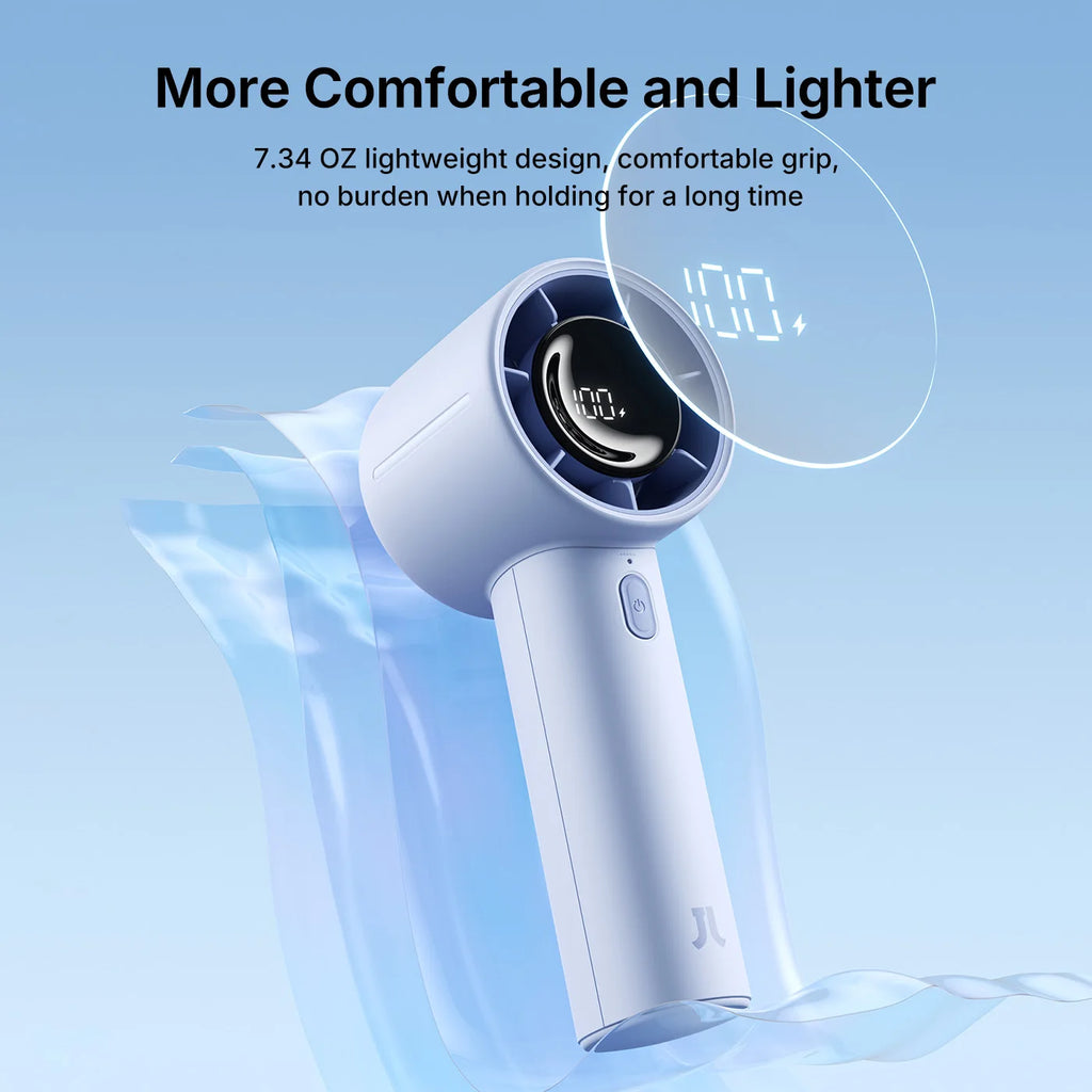 New Arrival Portable Handheld Mini Fan Life10S, 5000Mah Battery Long Lasting Power, 5 Wind Speeds, Summer Essential